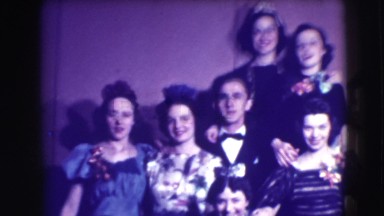 1941: a group of women and a guy singing and waddle amusingly NEW YORK