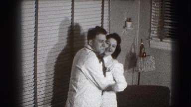 1941: a couple is seen hugging NEW YORK