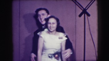 1941: couple is dancing and jumping NEW YORK
