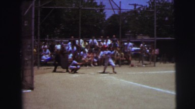 1972: watching the game winning hit of the summertime little league game