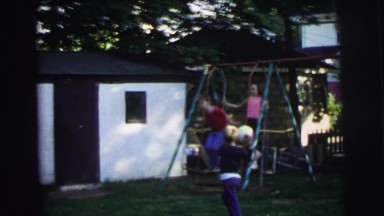 1972: Boy Jumps From Swing And Lands On Ground, Lynbrook, New York