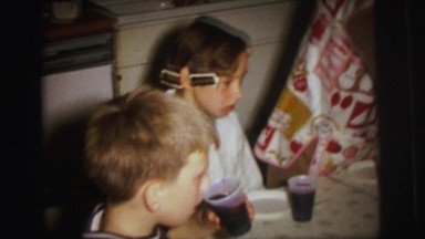 1972: boys getting ready for cake LYNBROOK, NEW YORK