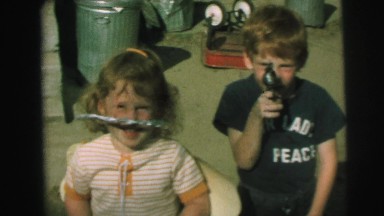 1972: children are using some instruments and playing LYNBROOK, NEW YORK