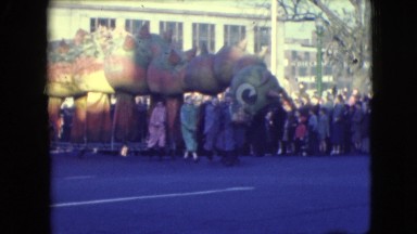 1948: Giant Dragon Paraded Through Street While Onlookers Stare Baltimore