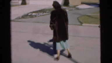1951: a mother with a small child is seen CHATHAM, NEW JERSEY