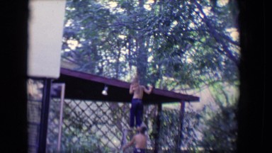 1958: children are seen having fun in a garden area TUCSON, ARIZONA