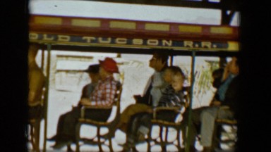1958: kids and parents enjoying the ride of the great old tucson