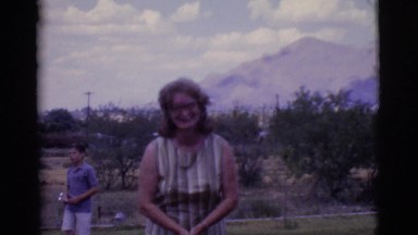 1968: childrens are madly disgusting their dog at outfields COTTONWOOD, ARIZONA