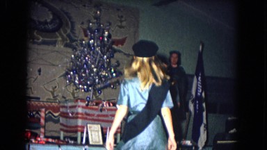 1967: girl walk through the teacher to accept medal NEVADA