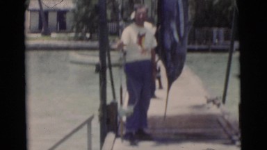 1967: presentation of a huge fish for filming i take this moment
