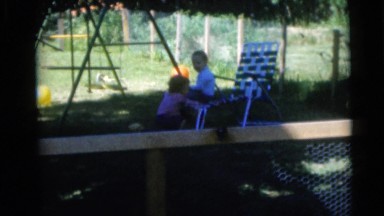 1956: family fun day in the backyard. FLORIDA