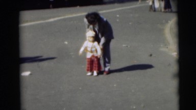 1967: child gets help walking CAMDEN, NEW JERSEY