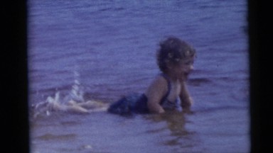 1967: Children Loved Visiting the Beach and Playing in the Water and Sand