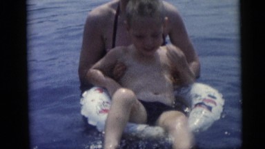 1967: family swimming CAMDEN, NEW JERSEY