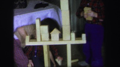 1972: kids building with blocks LYNBROOK, NEW YORK