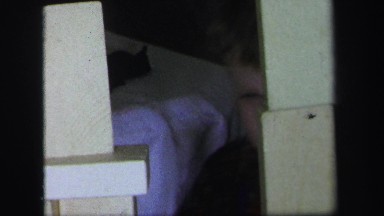 1972: three young boys building tall towers with blocks LYNBROOK, NEW YORK