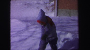 1972: childrens are playing in a snow ground LYNBROOK, NEW YORK