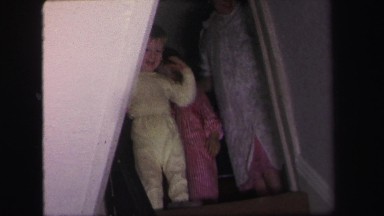 1972: family waking up LYNBROOK, NEW YORK