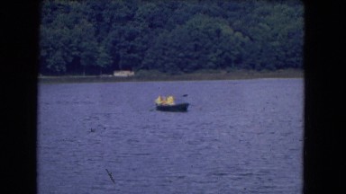 1964: Rowboat on a River Near Niagara Falls, New York