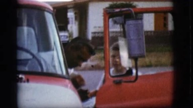 1968: a father coming home to his two sons COTTONWOOD, ARIZONA