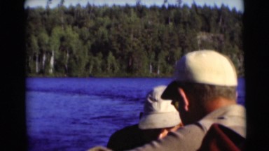 1953: a fantastic view of the river in a typical summer day in the mountains