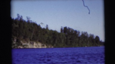 1953: on a boat in the lake WISCONSIN