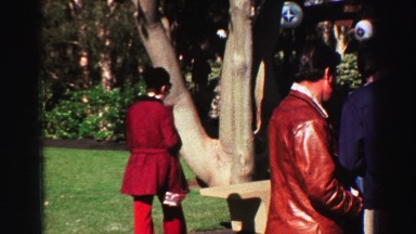 1969: people are seen well dressed outdoor YOSEMITE, CALIFORNIA