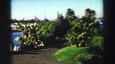 1969: the balcony of a building and the outdoor view of a vacation resort