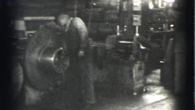 1939: Machinist at Work in Los Angeles Factory