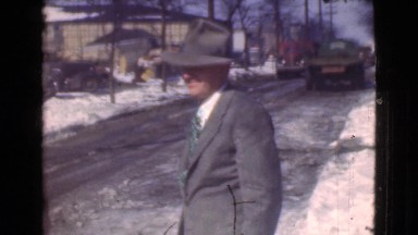1939: walking in winter LOS ANGELES, CALIFORNIA
