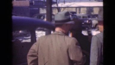 1939: men getting into a car LOS ANGELES, CALIFORNIA