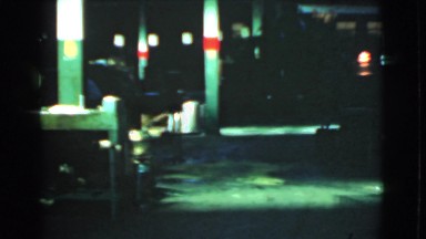 1939: A Dimly Lit, Empty, and Creepy Place with Flickering Lights and Shadows