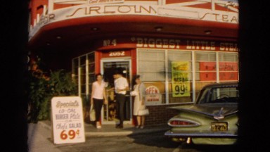 1966: in the parking lot of a store SAN PEDRO, CALIFORNIA