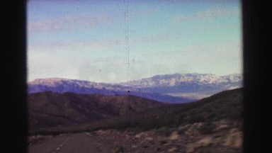 1969: riding a car in a mountainous area YOSEMITE, CALIFORNIA