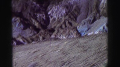 1969: a beautiful mountain ridgeline as seen through the window