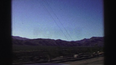 1969: a beautiful mountain ridgeline as seen through the window