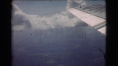 1951: airplane flying in the clouds CANADA