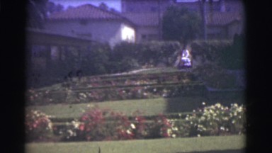 1951: my villa and it's garden is always attracting visitors to watch