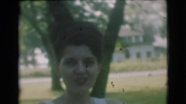 1951: a close up of a lady is seen CANADA