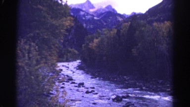 1967: beautiful plane view of rocky river