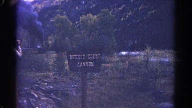 1967: trainride in the countryside COLORADO