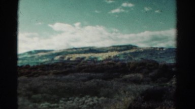 1967: view of the mountain from the train COLORADO
