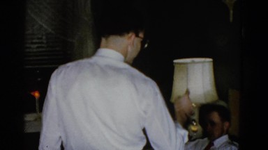 1951: an indoor family party is seen DANVILLE, ILLINOIS