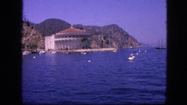 1963: view of the beautiful coast from moving vessel CALIFORNIA
