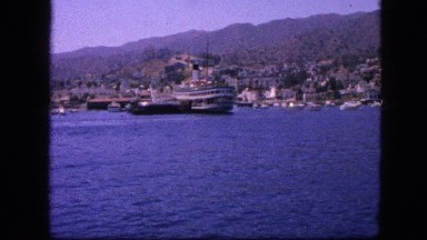 1963: beautiful mountainous coastline as seen from moving vessel CALIFORNIA