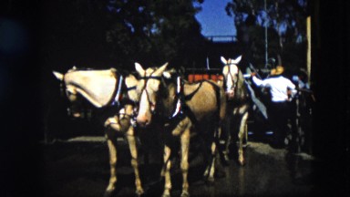 1963: patrons exiting stagecoach CALIFORNIA