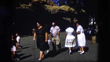 1963: summer time street and women are saying hi CALIFORNIA