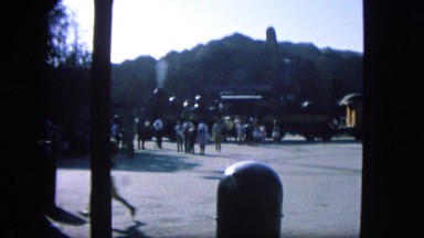 1963: train is leaving the station CALIFORNIA