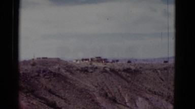 1952: rugged mountain top with deep crevices and canyons CALIFORNIA