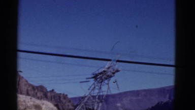 1952: mountain area is seen traveling by road CALIFORNIA